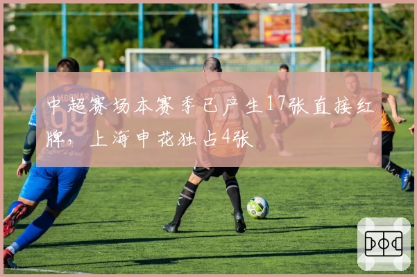中超赛场本赛季已产生17张直接红牌,上海申花独占4张